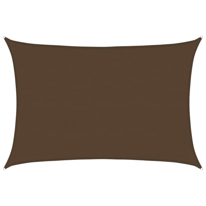 vidaXL - Zonnezeil - 160 - g/m² - 5x7 - m - HDPE - bruin