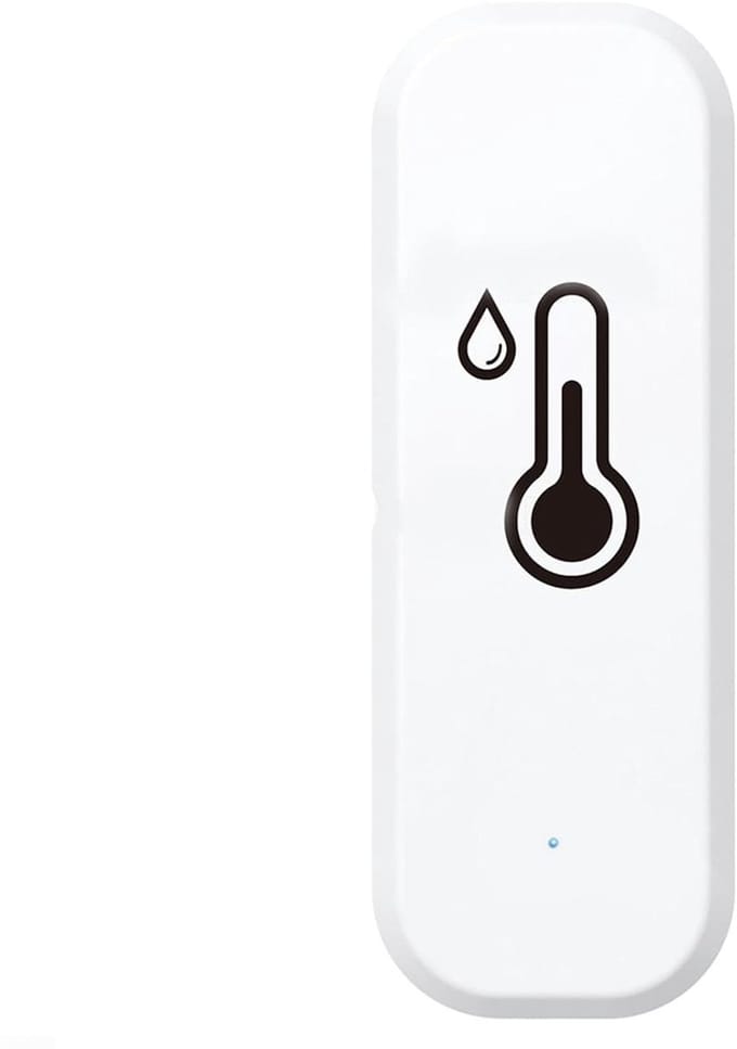 Temperatuur Vochtigheidssensor - Slimme Hygrometer Thermometer - Binnenklimaat Bewaken - App Afstandsbediening - -10°C tot 55°C - Wit