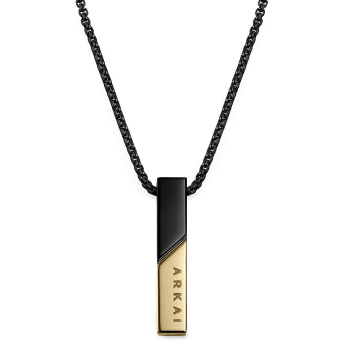 Rico Zwart & Goudkleurige Ketting met Hanger