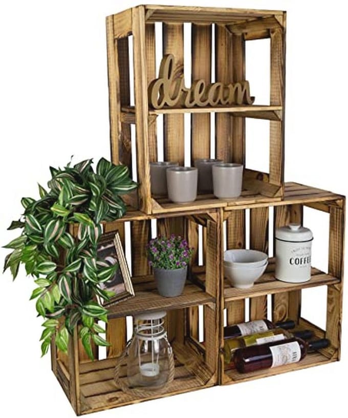 Houten Kisten Set van 3 - Perfect voor Decoratie en Opberging
