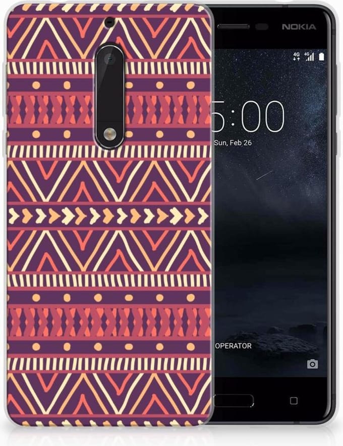 Nokia 5 TPU bumper Aztec Paars