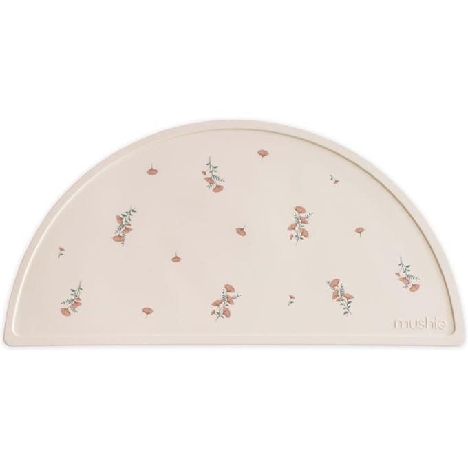 Mushie - Siliconen Placemats - Placemats - Pink Flowers