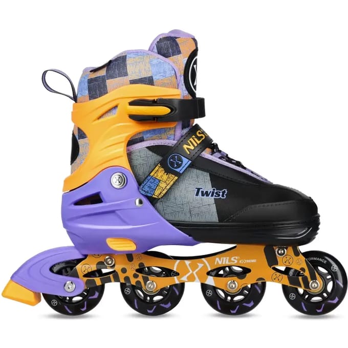 Nils Extreme Twist Serie - Rolschaatsen - Geel - Maat S (31-34)