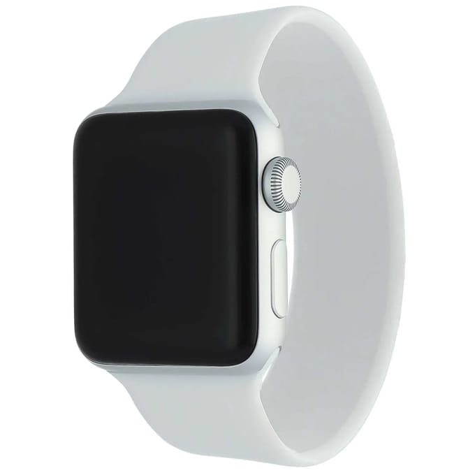 2+1 | Apple Watch Bandje - Siliconen - Solo Loop - Wit