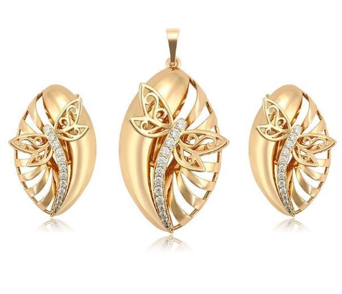N3 Collecties Vergulde Prachtige Sieraden Sets Voor Vrouwen