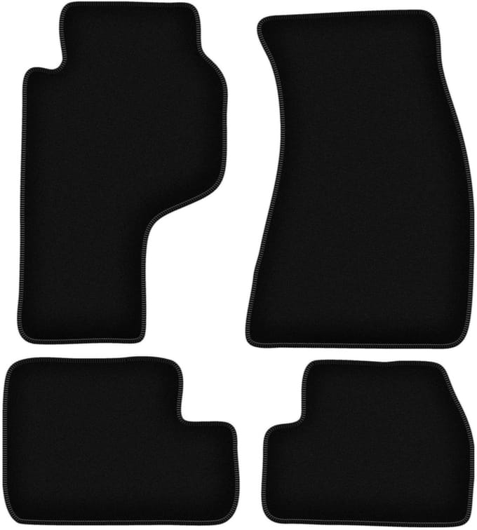 BASIC zwarte veloursmatten voor: Nissan 200SX coupé (1988-2003)