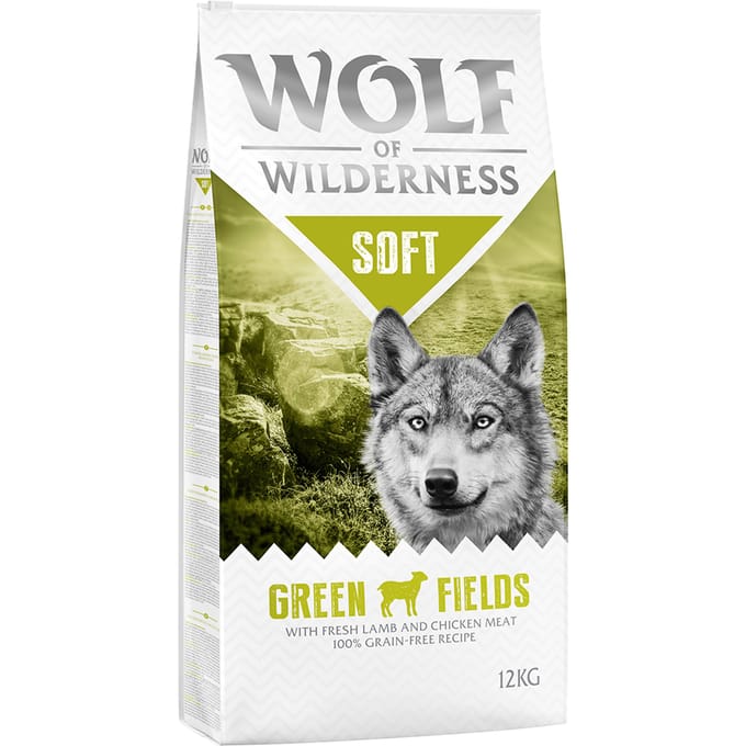 2x12kg "Soft Green Fields" Lam Wolf of Wilderness Hondenvoer