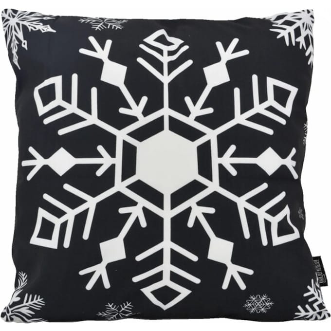 Gek op kussens! Sierkussen zwart-wit kerst #1 | 45 x 45 cm | katoen/polyester