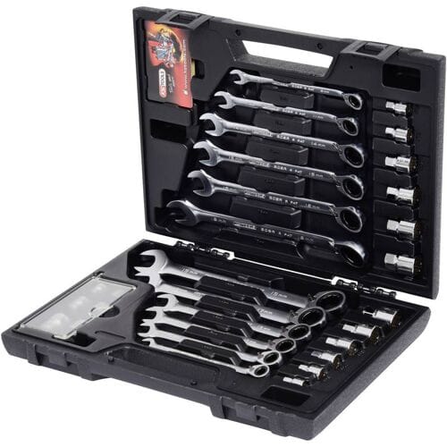 KS Tools 503.4960 Ring-steeksleutelset 30-delig Sleutelbreedte (metrisch) 19 mm