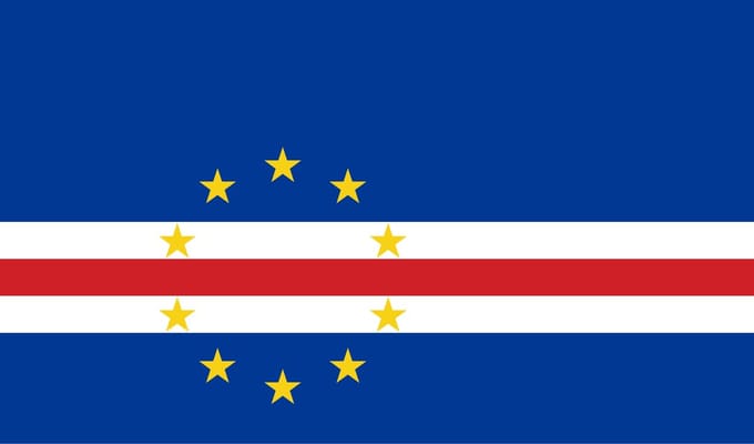 Vlag Kaapverdië 300x450cm