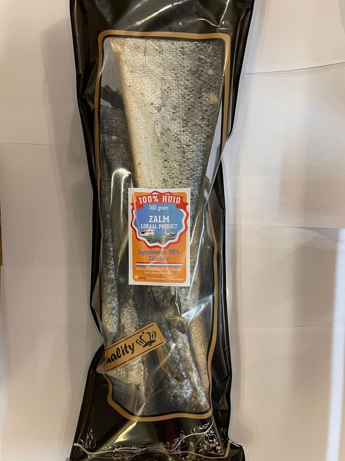 Zalmhuid lang-300 gram-hondensnacks-Animal king