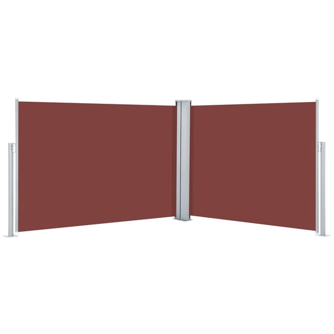 vidaXL - Windscherm - uittrekbaar - 100x1000 - cm - bruin