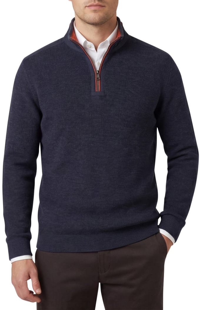 CASA MODA comfort fit schipperstrui - donkerblauw
