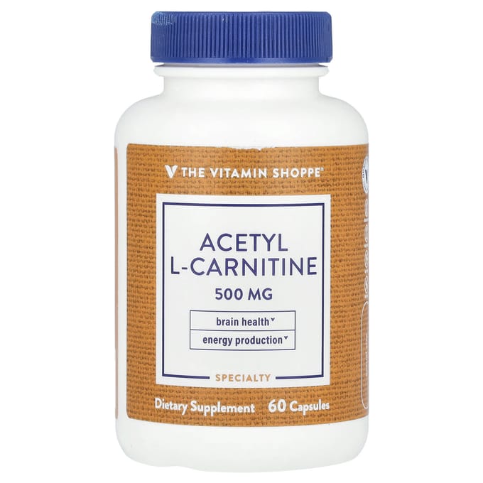 The Vitamin Shoppe, Acétyl l-Carnitine, 500 mg, 60 Gélules
