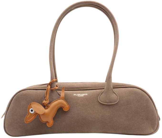 Trendy synthetische handtas van het Parijse merk Flora & Co. 14x42x10cm