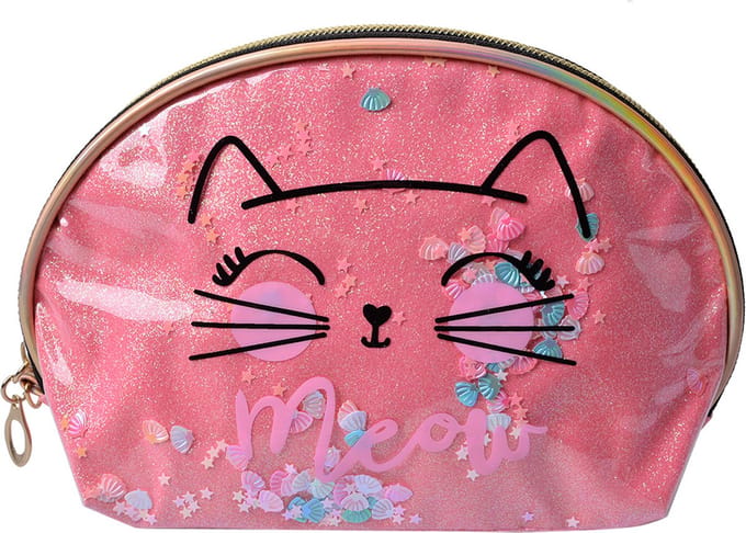 Juleeze Toilettas Dames 22x8x14 cm Roze Polyester Kat