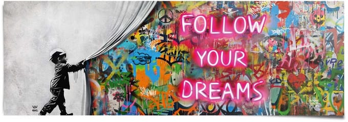 Poster Surprise Wall - 53 x 158 - Papier - REINDERS