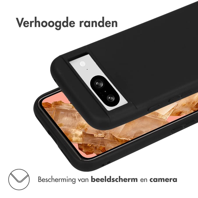 imoshion Hoesje - Geschikt voor Google Pixel 8a - Color Backcover - Zwart