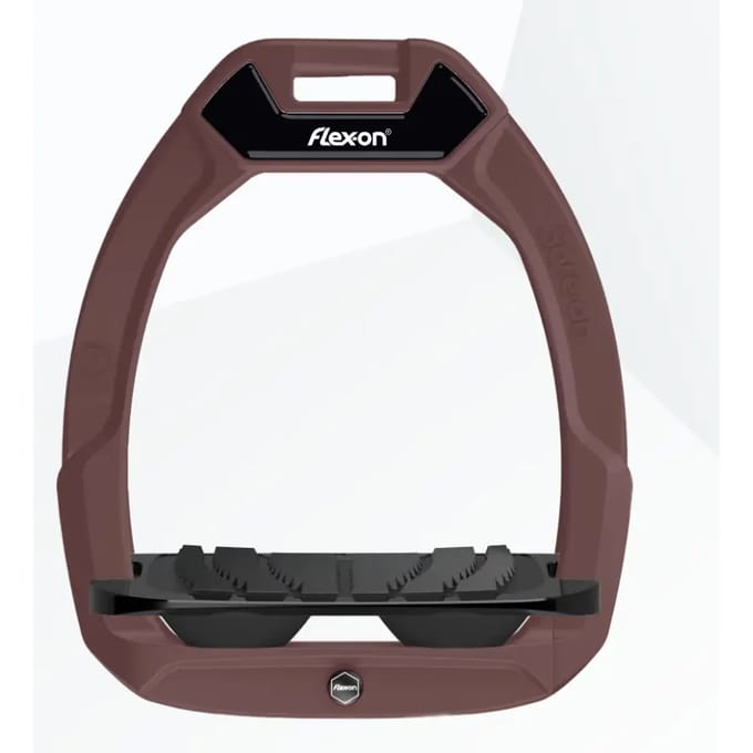 Veiligheidsstijgbeugels Paardrijden Ingebouwde Grip Bruin/Zwart/Zwart Flex-On Safe-On