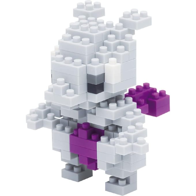 Bandai - Nanoblock - Mewtwo - Pokémon - Mini Brick Figuur - Bouwset - Pixel Mewtwo Pokémon Figuur Bouwpakket - NBPM006