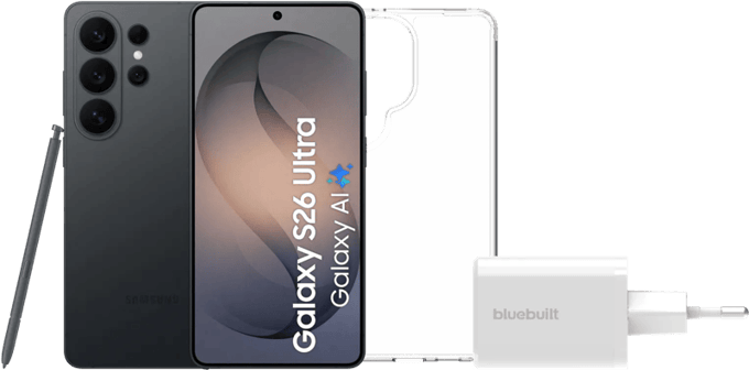 Samsung Galaxy S26 Ultra 256GB Zwart 5G + Basis Accessoirepakket