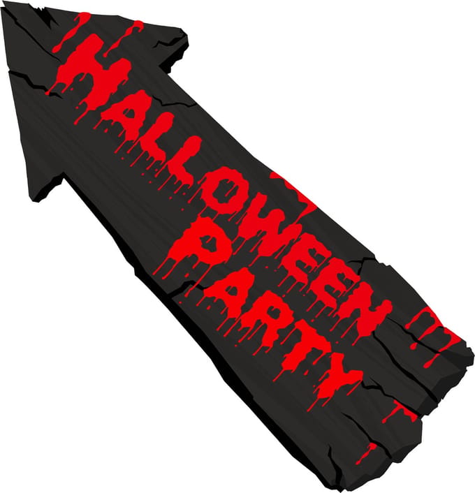ESPA - Halloween Party uithangbord