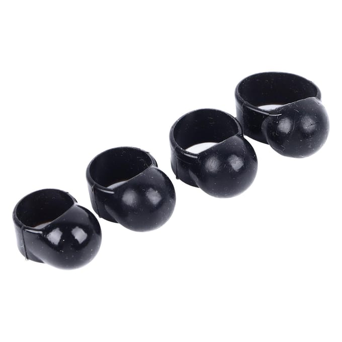 4 STuks Ethereal Drum Vingerhoed Siliconen Antislip Drum Vingerhoes voor Beginners black
