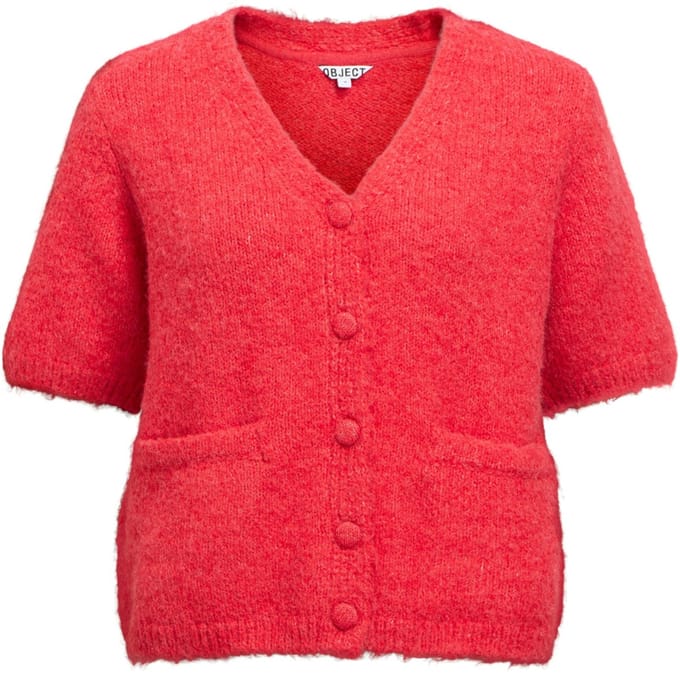 Vest Object Saggia Re Cardigan - Poinsettia