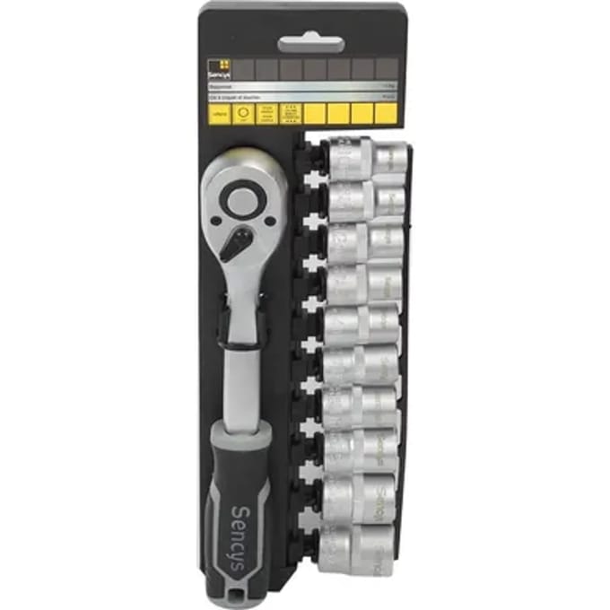 Sencys Dopsleutelset – 11 Stuks