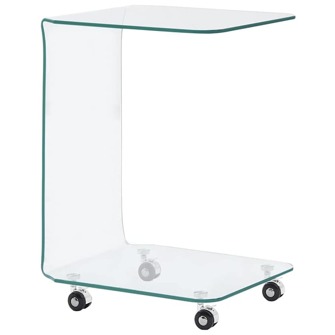 vidaXL - Salontafel - 45x40x63 - cm - gehard - glas