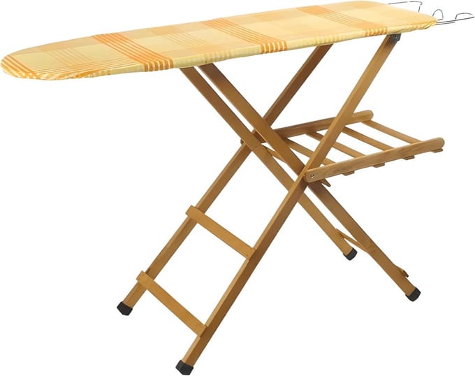 Verstelbare en Opvouwbare Strijkplank van 100% Beukenhout - Lichtgewicht Design