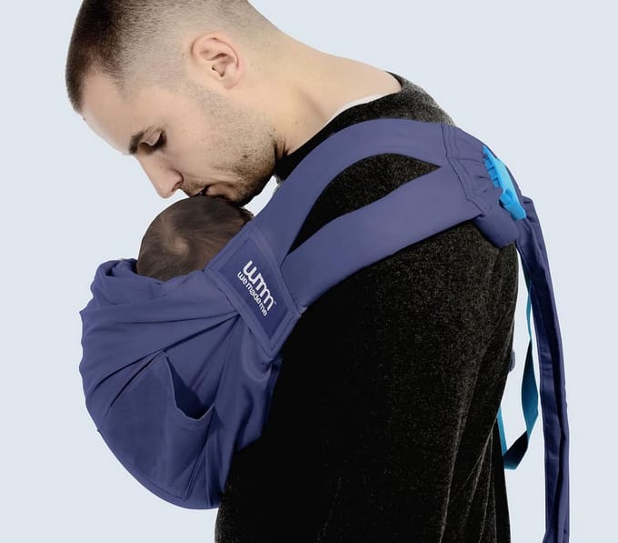 Organic Baby Sling met 5 Draagposities voor Baby's van 3,6-15,9 kg
