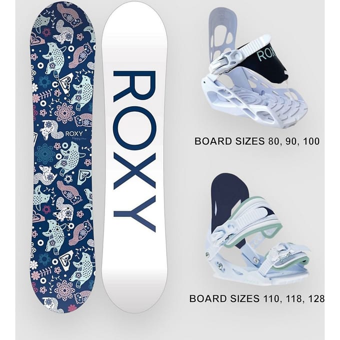 Roxy Poppy Package - Sm 2026 Kids Snowboard Set patroon