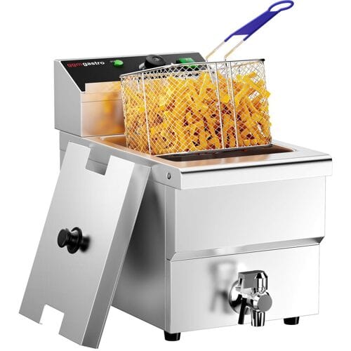 GGM Gastro Elektro Fritteuse - 8 Liter - 3,25 kW - mit Ablasshahn