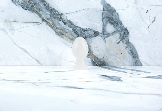 Buttplug Ava - Unique Handmade Buttplug of Clear Quartz