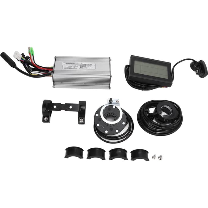 Elektrische Fiets Controller Display Kit 22A 36V 48V 550W Borstelloze Motor Controller LCD Paneel 130X gray