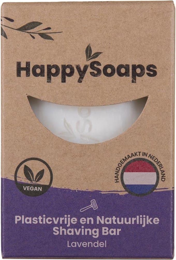 HappySoaps - Happy Shaving Bar Lavendel - 80g