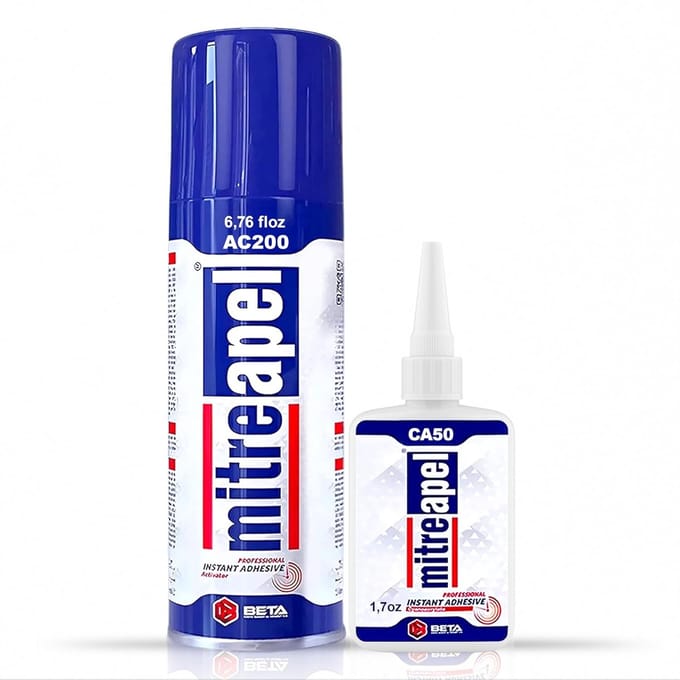 Secondelijm set met activator 200ml, twee-componentenlijm, super glue Instant Adhesive with Activator