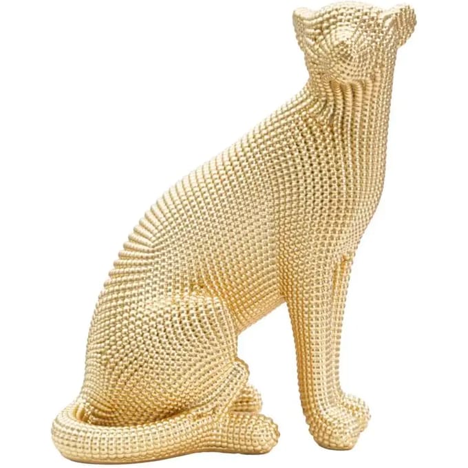 Decoratie Leopard Gold 23×15,5×29 cm