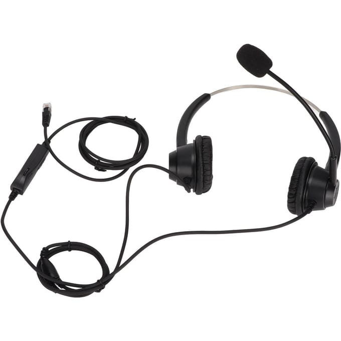H360DRJ9MV RJ9 Kantoor Headset Binaurale Telefoon Headset met Instelbaar Luidsprekervolume en Microfoon Demping