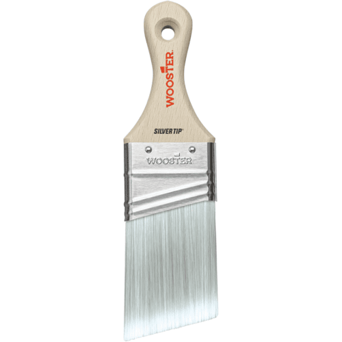Wooster Silver Tip Short Handle Angle   071497171436   Verf