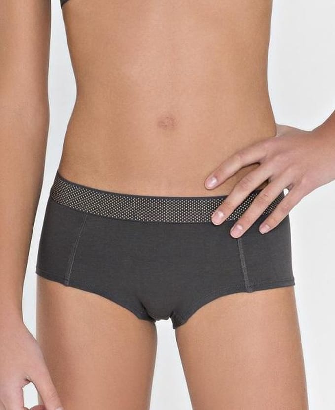 Slipje short Boobs and Bloomers anny-Grijs-XS