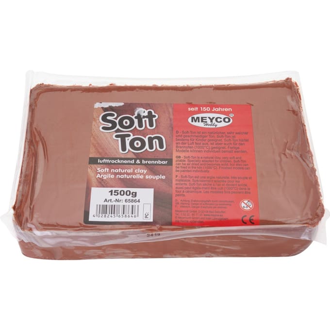 Zachte klei, 1,5 kg - Terracotta