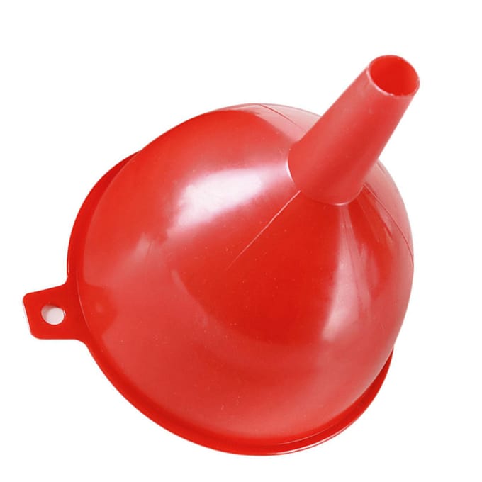 Rood Plastic Trechter Grote Diameter Verdikken Voorkomen Vervorming Olietrechters Industriële Trechter red