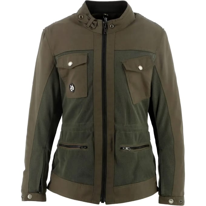 Motorjas canvas - mesh dames Helstons Sahara Air