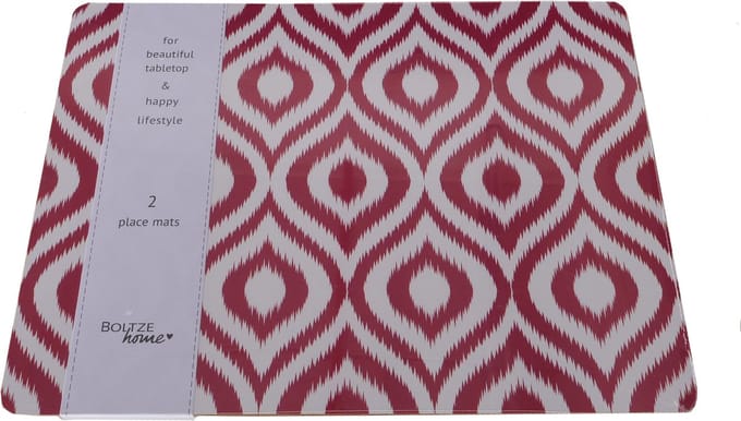 Set van 2 placemats mdf donker roze