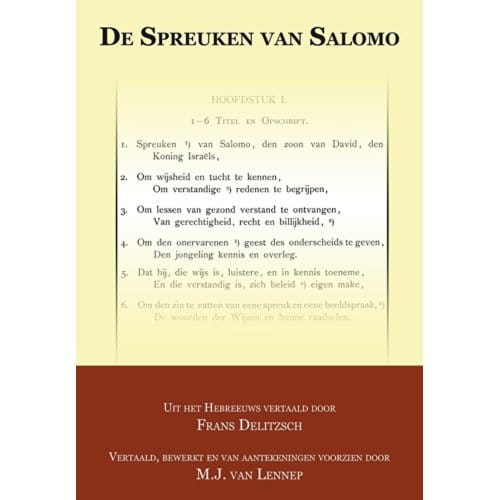 De Spreuken Van Salomo - Franz Delitzsch