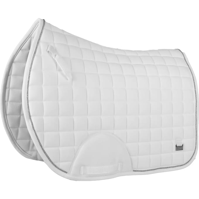 Horka Zadeldek Deluxe Wit/Zilver - Pony