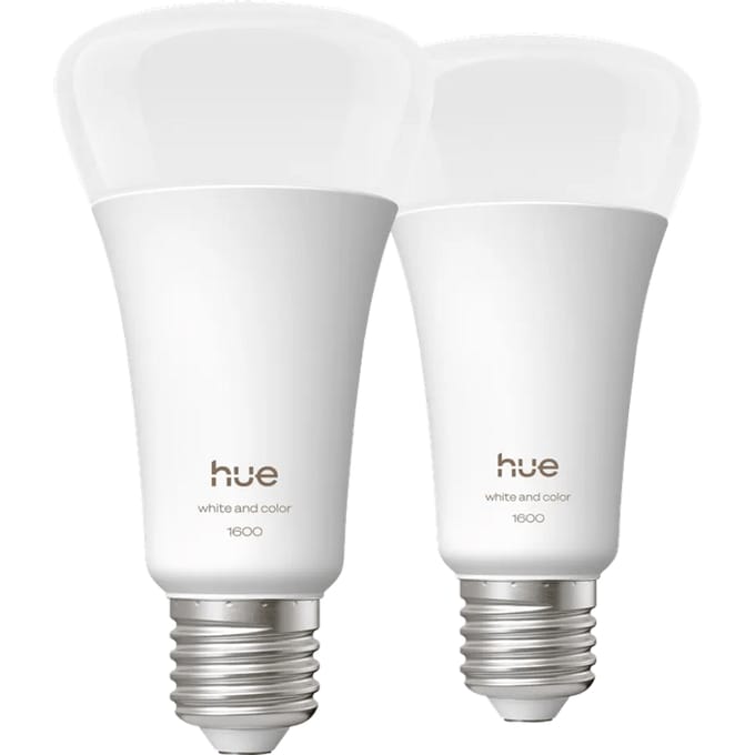 Philips Hue A67 White and Color 1600lm E27 Duo Pack