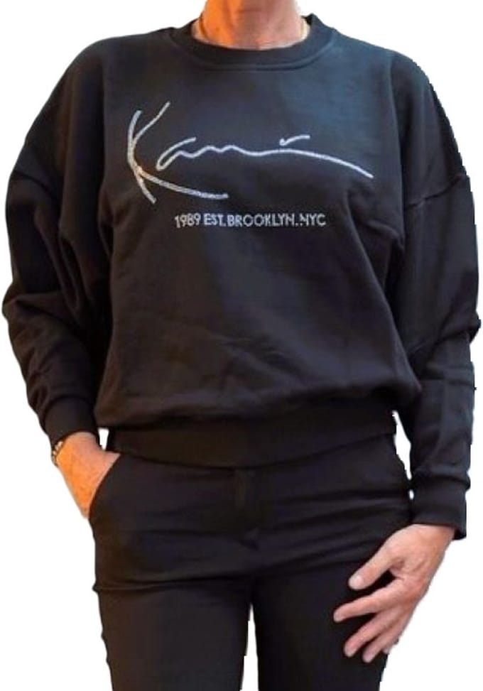 Karl Kani | Signature crew black | Sweater | Dames | S